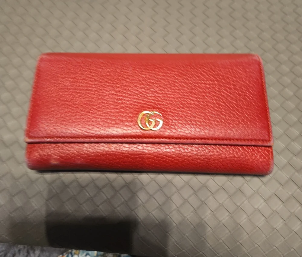 Gucci Red Leather Wallet - Picture 1 of 1